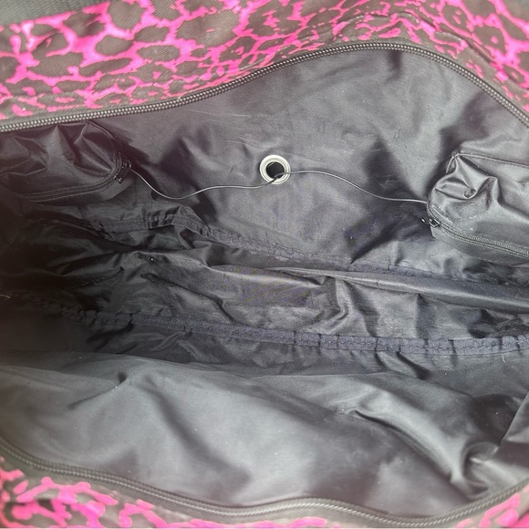 Vintage 80’s Pink Leopard Boombox Tote bag, working speaker, bag only - Picture 9 of 13